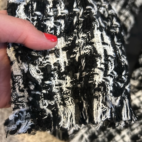 Truth & Pride Black and White Tweed Blazer, XS - Picture 5 of 16